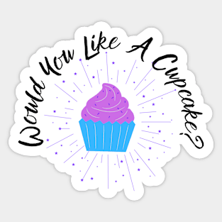 Would you like a cupcake? Sticker